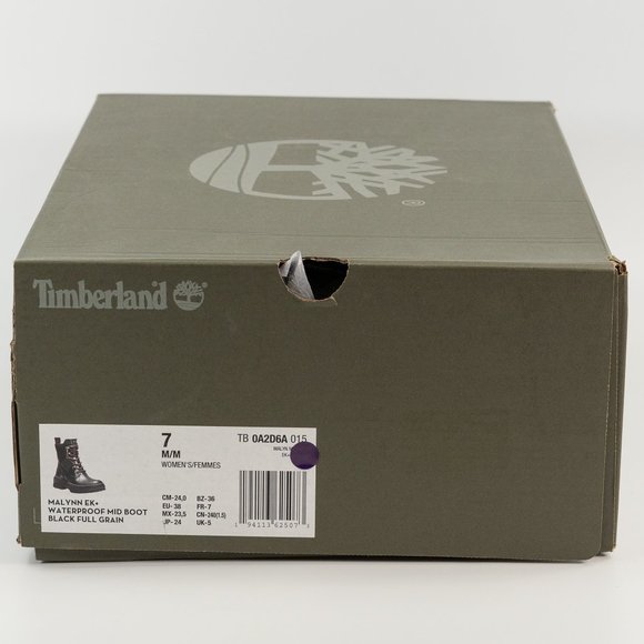 Timberland Women's Malynn EK+ Waterproof Mid Boot 'Black Full Grain' size 6 - 10 - Picture 11 of 11